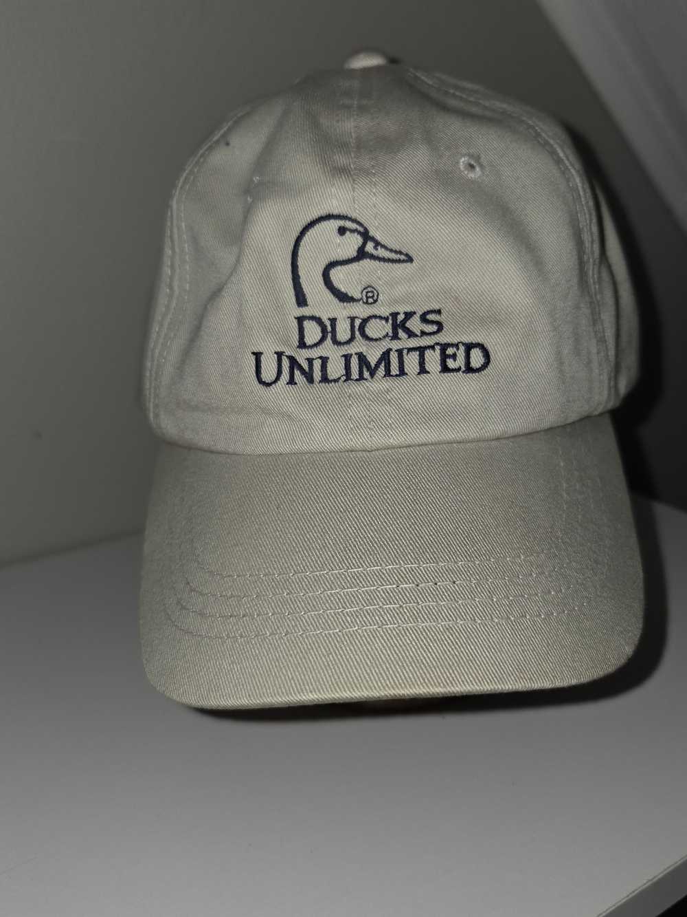 Vintage Ducks Unlimited Embroidered Logo Baseball Cap - Khaki Youth